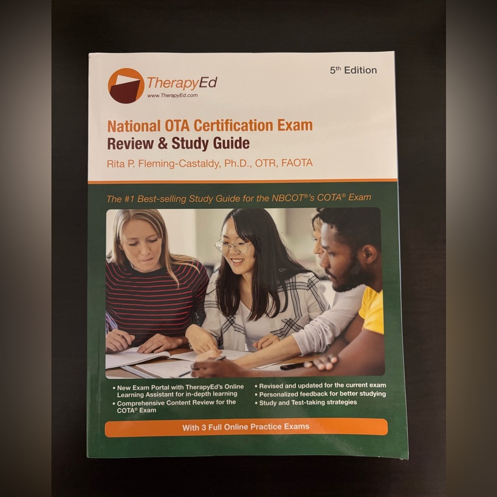 Like New Therapy Ed National OTA Certification Exam Review & Study Guide